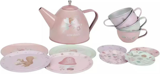 Little Dutch Kids Household Appliance Tea set Fairy Garden for 3+ Years Old