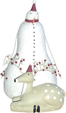 Enesco Christmas Figure SNowman Height 21cm