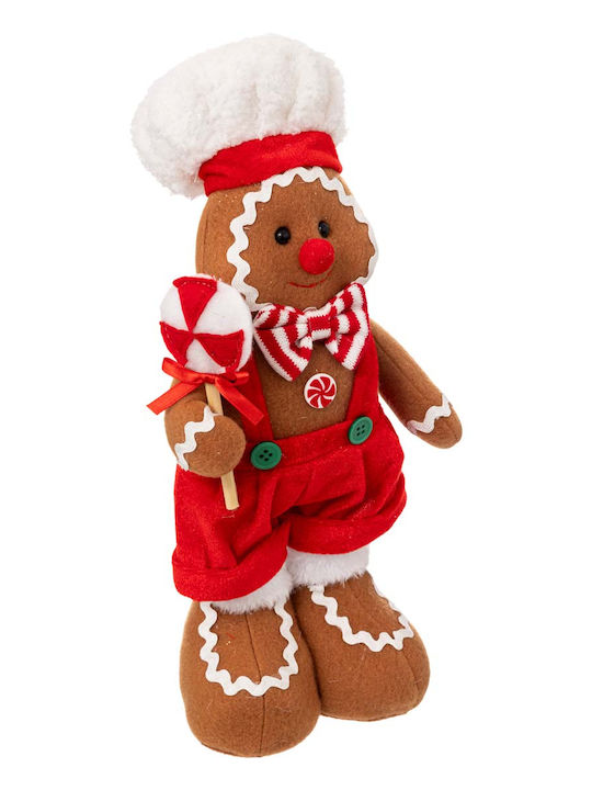 Atmosphera Christmas Plush Figure Candy Brown Height 36cm Gingerbread Cookie