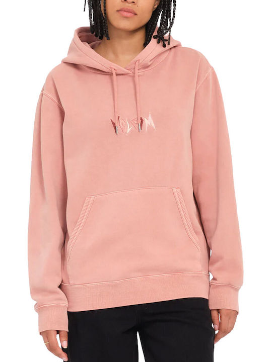 Volcom Spikstone Women's Sweatshirt Hooded Pink
