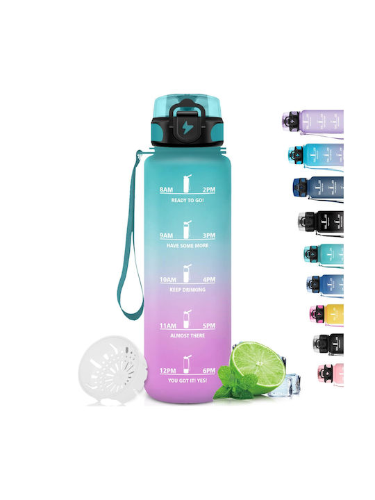 Grsta Water Bottle with Filter 1000ml Green