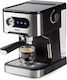 Domo Mașină de Espresso 1350W Presiune 20bar pentru Cappuccino Neagră DO1138K