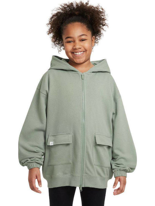 Nike Fleece Kids Sweatshirt with Hood and Pocke...
