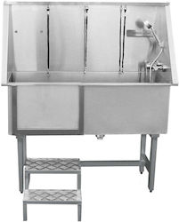 Pet Dog Bath Steel Tub Washing Station 400mm