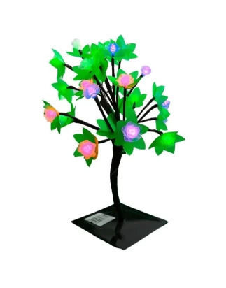 Christmas Decorative Illuminated Cherry Tree Natural Appearance 40cm Green