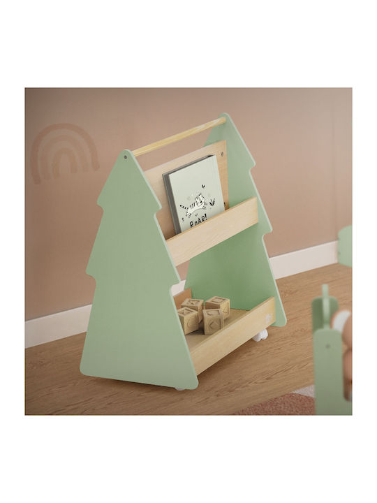 Kids Wooden Bookcase Beige