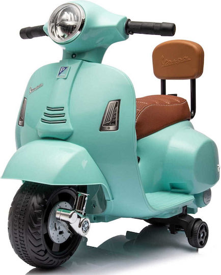 Παιδική Vespa Scooter & Backrest Ηλεκτροκίνητη Τιρκουάζ