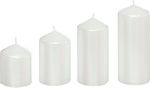 Christmas White Candle 4pcs