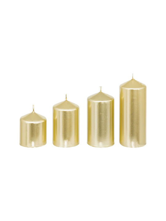 Christmas Gold Candle 4pcs