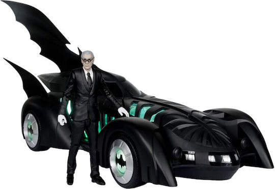 Batman Forever Dc Multiverse Action Figure Vehicle Alfred Pennyworth & Batmobile Gold Label 79 Cm