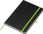 Notebook A5 Black Green Engraving