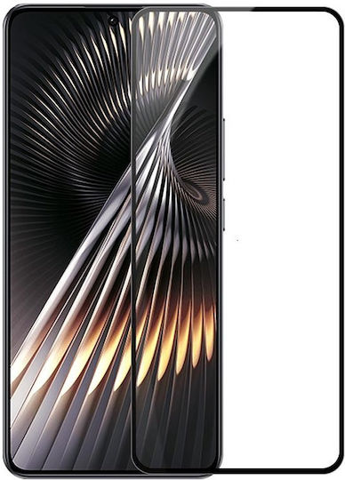 Vollkleber Vollflächig gehärtetes Glas Schwarz (Poco F6 Pro)