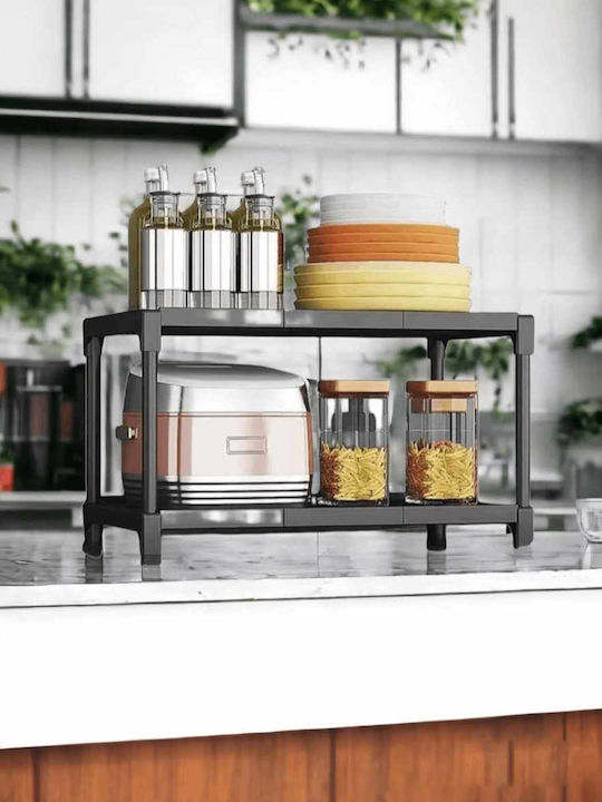 TnS Tabletop Plastic Stand 43x26x50cm Black