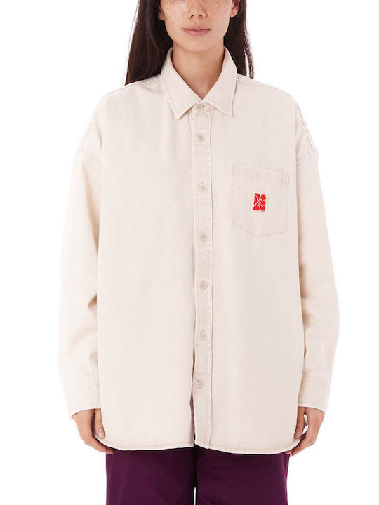 Jones Shirt Women's Long Sleeve Shirt Ecru