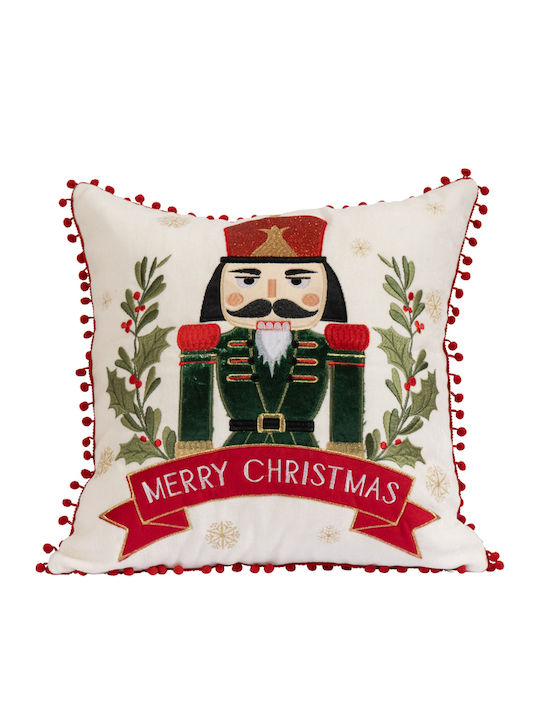 Ilis Home Коледна Декоративна Калъфка Квадратна 45x45cm