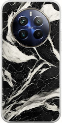 Cracked Marble Black White Realme 12+ 5g Flexible Tpu Διάφανη Σιλικόνη Cracked Marble Black White Realme 12+ 5g Flexible Tpu Διάφανη Σιλικόνη