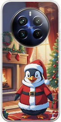 Xmas Animals Penguin Realme 12+ 5g Flexible TPU Transparent Silicone Xmas Animals Penguin Realme 12+ 5g Flexible TPU Transparent Silicone