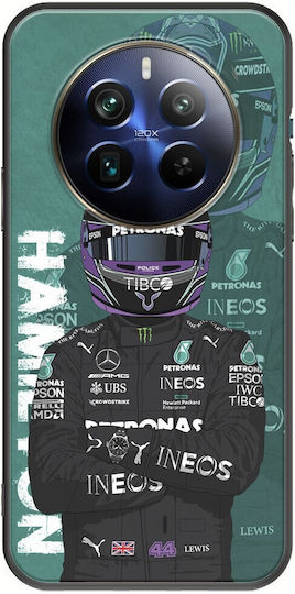 Formula 1 Lewis Hamilton Realme 12+ 5g Schwarzes TPU Schwarzes Silikon