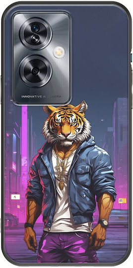 Street Animals Tiger Oneplus Nord N30 Se 5g Black TPU Black Silicone