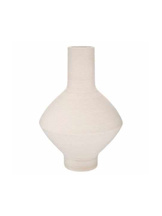 White Ceramic Vase Ø24x35cm