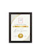 Κορνίζα Zep Certificate 21x29.7 Μαύρη