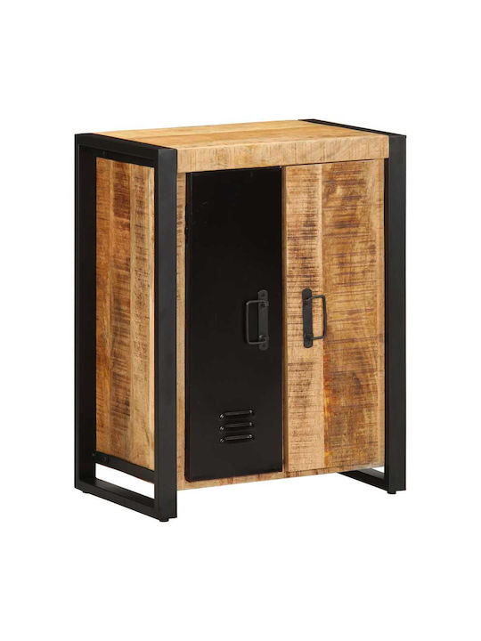 Sideboard made of Solid Wood Coffee 55x35x70cm
