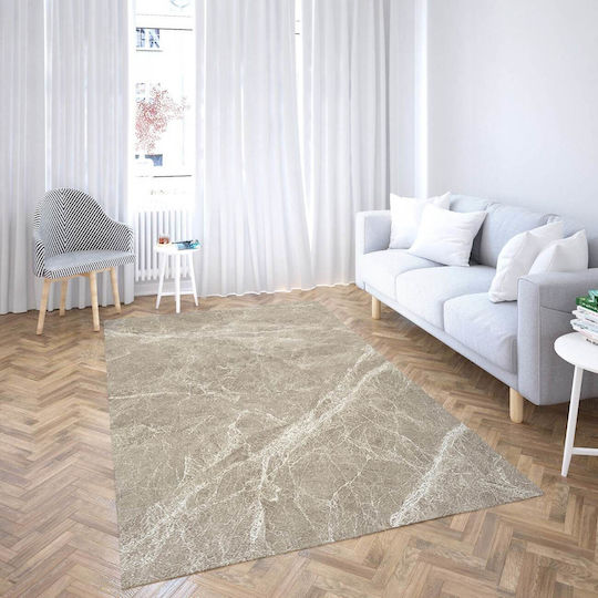 Viopros Elfenbein Teppich Rechteckig Synthetisch,Polyester/Cotton/Leather Beige