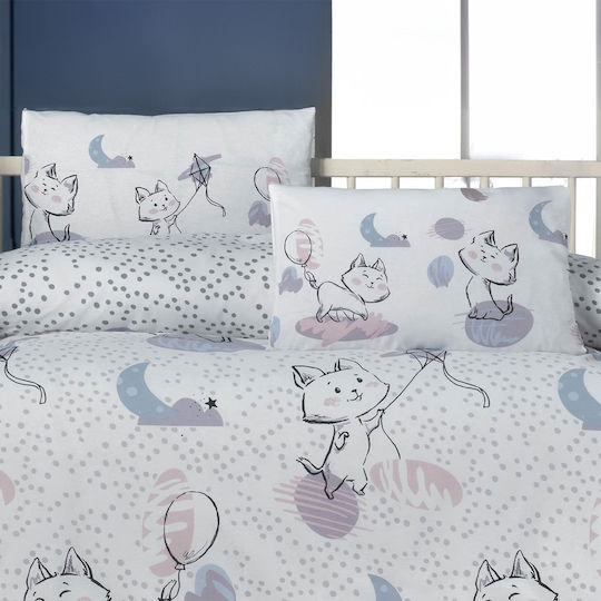 Beauty Home Set Baby Pillowcases Gray Lilac 35x45cm