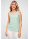 Cloud5ive Women's Blouse Sleeveless Green