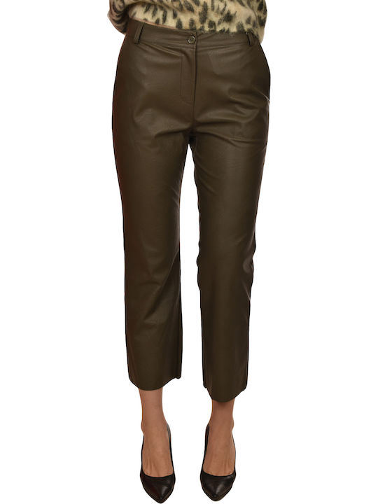 Motel Damen Stoff Hose Military Khaki