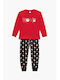 Minerva Kids' Pajamas Winter red XMAS HOHOHO!