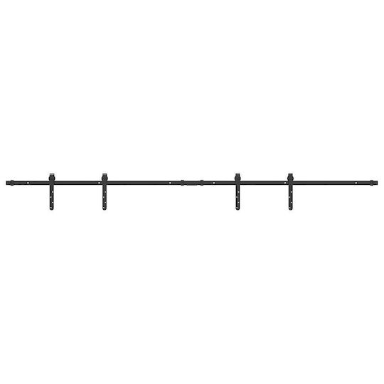 Vidaxl Büro-Schiebetür-Set 213 cm Kohlenstoffstahl