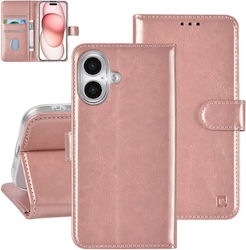 Tuniq Wallet Δερματίνης Ροζ Χρυσό (iPhone 16)