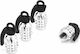 Maxxed Car Tire Valve Caps Silver 4pcs
