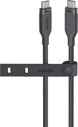 Anker USB 4 Cable USB-C male - USB-C 240W PD Μαύρο 0.9m A80N1H11