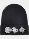 Beanie Frauen Beanie Gestrickt in Schwarz Farbe