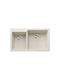 Blanco Pleon 9 527638BL Drop-In Мивка Десен от Синтетичен Гранит Ш86xД50см Soft White