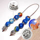 Handmade Blue Agate Worry Beads