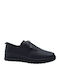 Ανατομικά Γυναικεία Slip-On Δερμάτινα Μαύρα