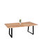 Montana Table Dining Room from Solid Wood & Metal Solid Acacia Wood 200x93x78cm
