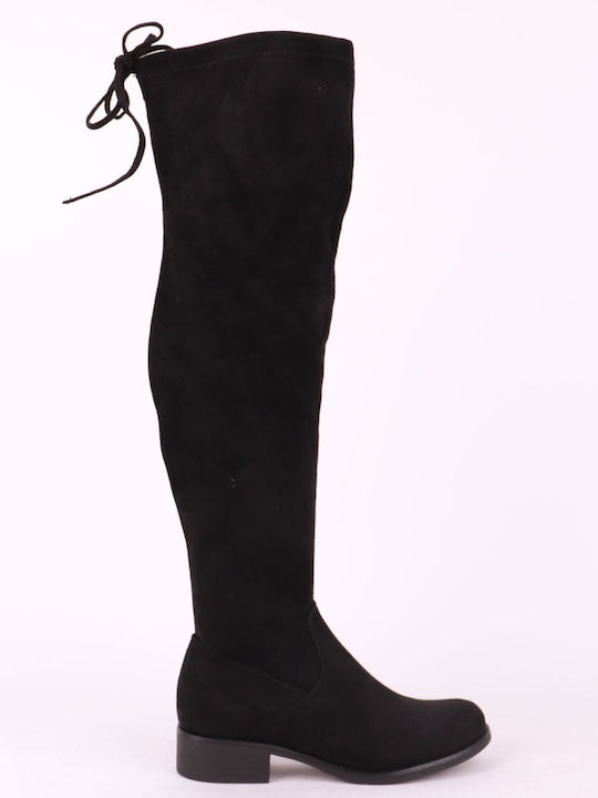 Damenstiefel Über dem Knie Schwarz