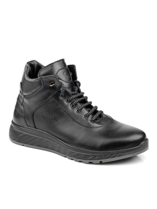 Lässige Herrenstiefel aus Leder Schwarz