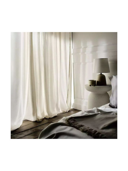 Gofis Home Gofis Home Κουρτίνα με Grommet Renata Beige 140x280cm
