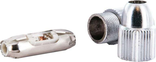 Schwaiger Konverter F-Stecker männlich zu F-Stecker weiblich Silber 1Stück