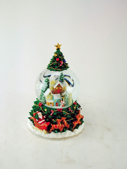 Weihnachtliche Schneekugel mit dem Weihnachtsmann 1Stück