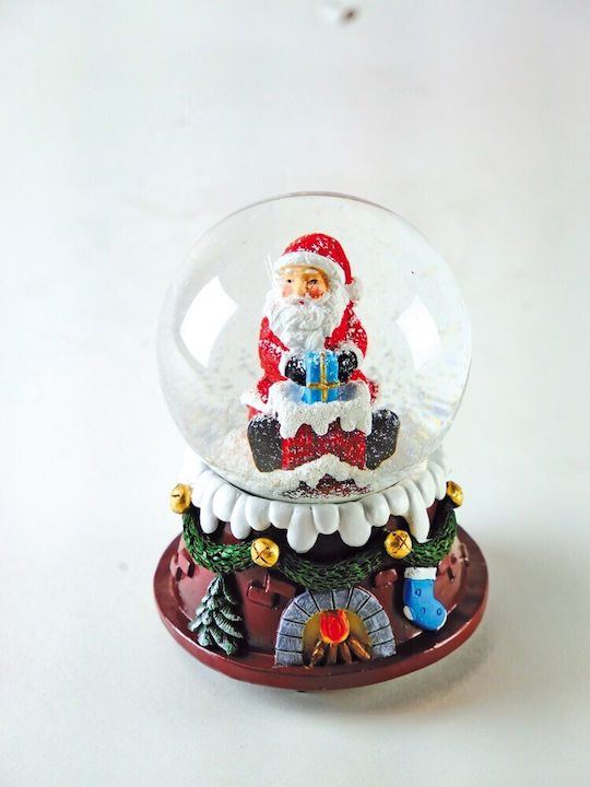 Weihnachtliche Schneekugel mit dem Weihnachtsmann 1Stück