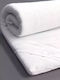 Palamaiki Mattress Topper White Comfort Single Foam Infused with Aloe , Removable Cover & Elastic Straps 100x200x6cm