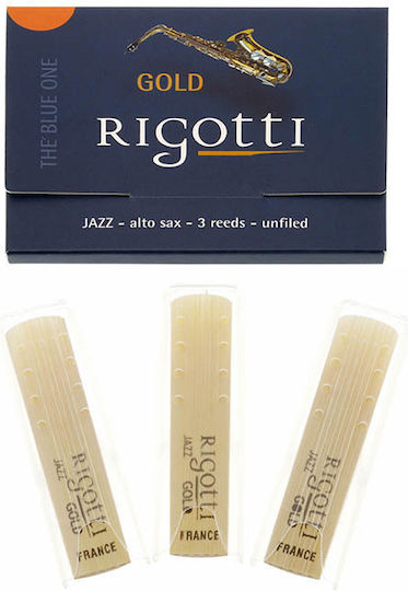 Rigotti Jazz Gold Blue One Alto Sax 3 3-pack