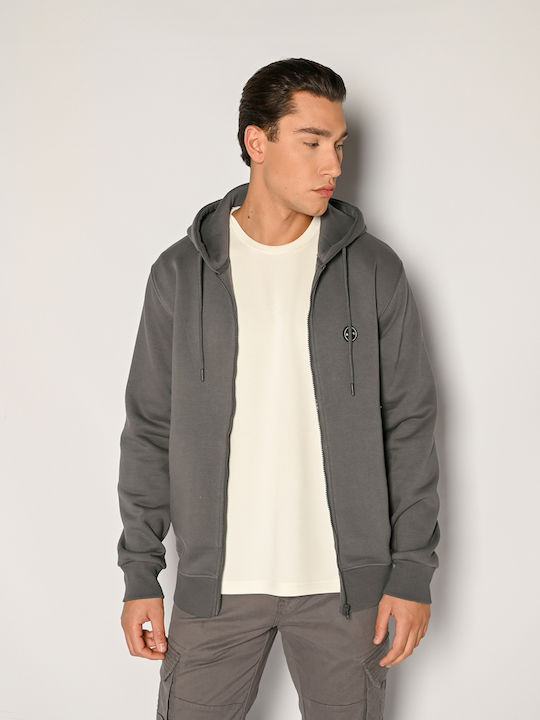 Brokers Jeans Sweatshirt with Hood Anthracite