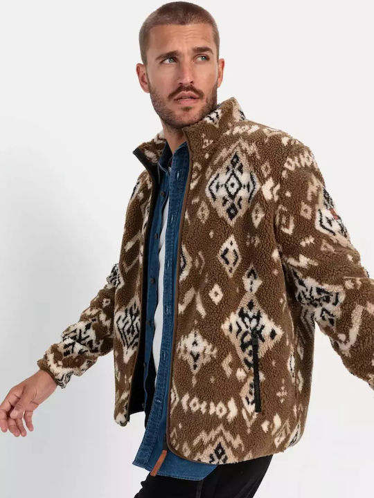 Men's Fleece Jacket Brown